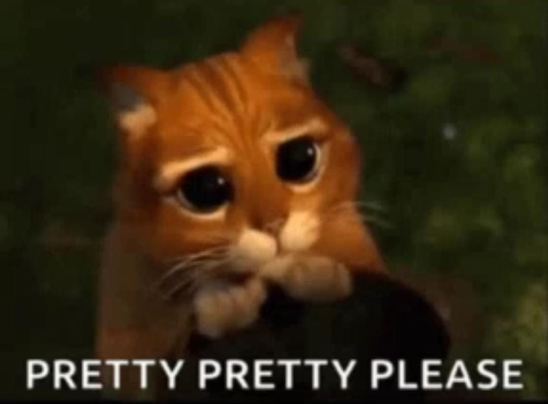 Please go out with me!